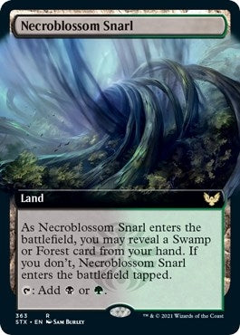 Image for Necroblossom Snarl (Extended Art) (363) (Strixhaven: School of Mages) - Magic: The Gathering