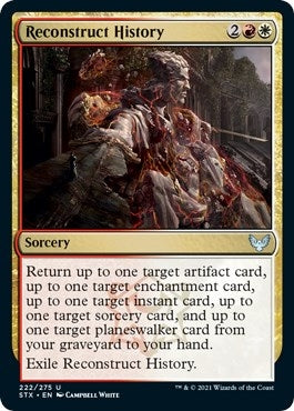 Image for Reconstruct History (222) (Strixhaven: School of Mages) - Magic: The Gathering