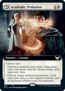 Image for Academic Probation (Extended Art) (287) (Strixhaven: School of Mages) - Magic: The Gathering