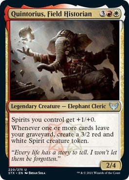 Image for Quintorius, Field Historian (220) (Strixhaven: School of Mages) - Magic: The Gathering