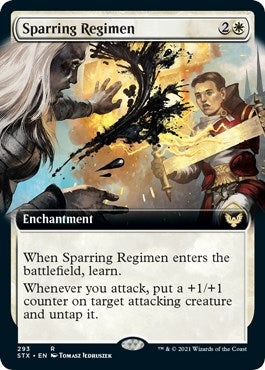 Sparring Regimen (Extended Art) (293) (Strixhaven: School of Mages)