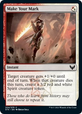 Image for Make Your Mark (204) (Strixhaven: School of Mages) - Magic: The Gathering