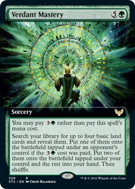 Verdant Mastery (Extended Art) (320) (Strixhaven: School of Mages)
