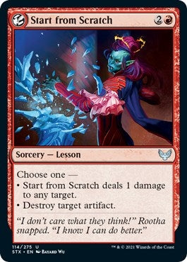 Image for Start from Scratch (114) (Strixhaven: School of Mages) - Magic: The Gathering