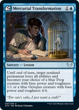 Image for Mercurial Transformation (47) (Strixhaven: School of Mages) - Magic: The Gathering