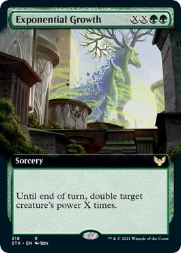 Exponential Growth (Extended Art) (318) (Strixhaven: School of Mages)