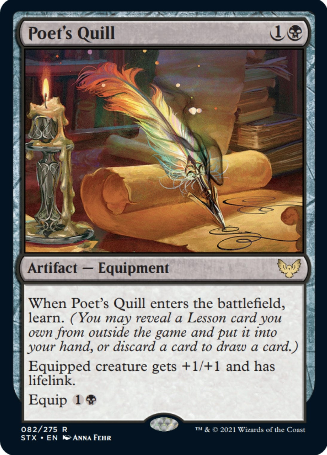 Image for Poet's Quill (82) (Strixhaven: School of Mages) - Magic: The Gathering