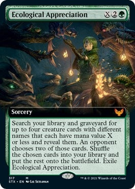 Image for Ecological Appreciation (Extended Art) (317) (Strixhaven: School of Mages) - Magic: The Gathering