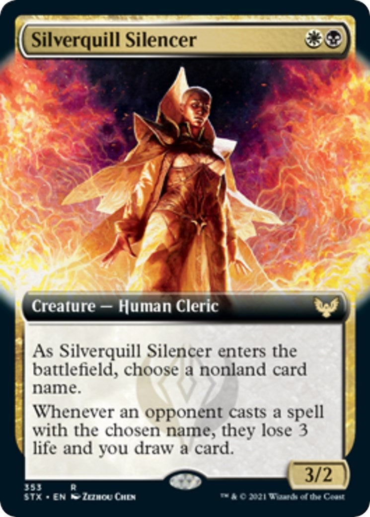 Silverquill Silencer (Extended Art) (353) (Strixhaven: School of Mages)