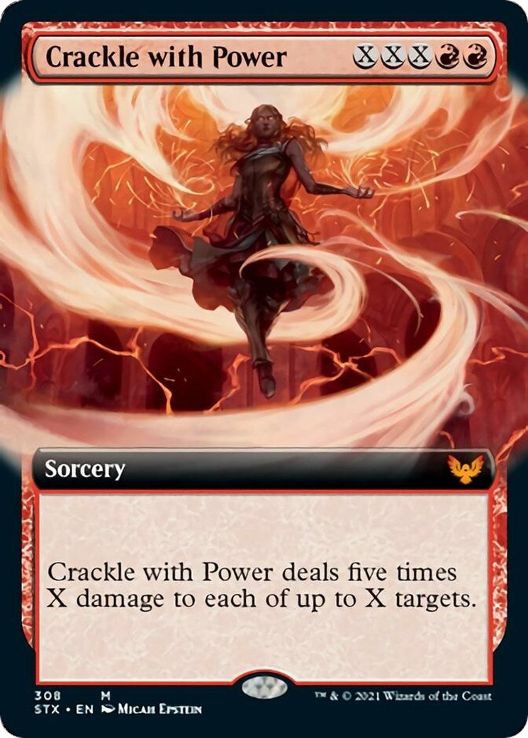 Image for Crackle with Power (Extended Art) (308) (Strixhaven: School of Mages) - Magic: The Gathering