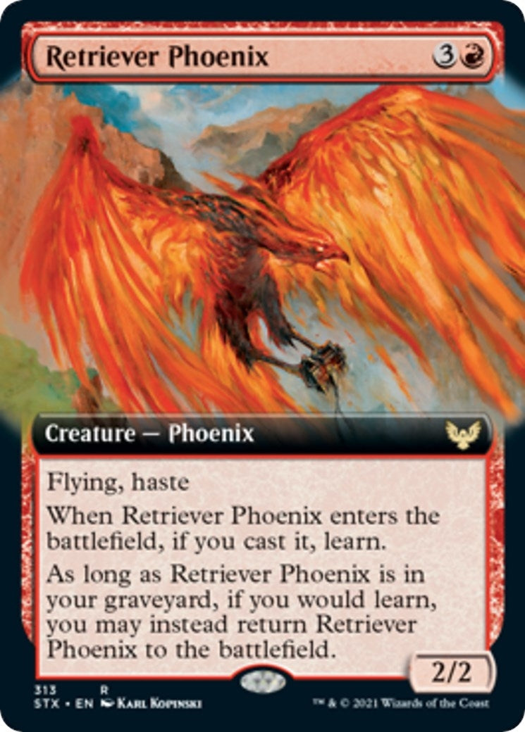 Retriever Phoenix (Extended Art) (313) (Strixhaven: School of Mages)