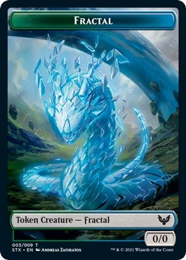 Image for Fractal (3) // Emblem - Lukka, Wayward Bonder (8) Double-sided Token (3 // 8) (Strixhaven: School of Mages) - Magic: The Gathering