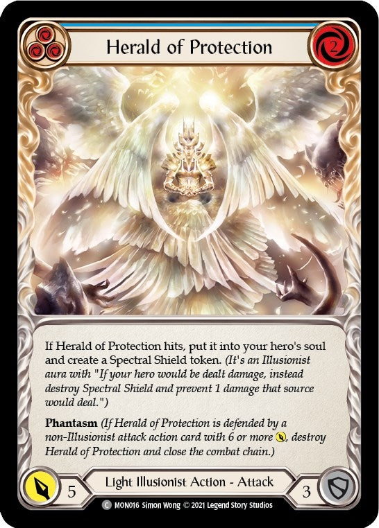 Herald of Protection (Blue) (MON016) (Monarch)