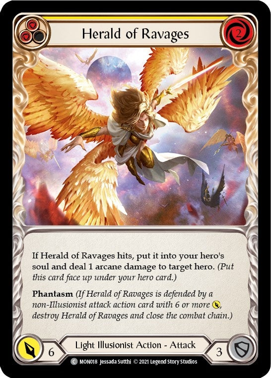 Herald of Ravages (Yellow) (MON018) (Monarch)