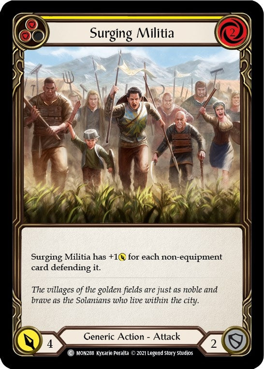 Surging Militia (Yellow) (MON288) (Monarch)