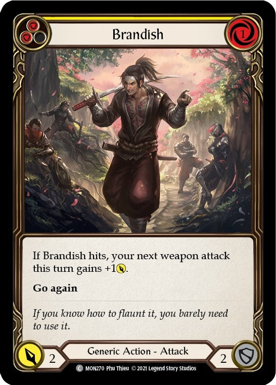 Image for Brandish (Yellow) (MON270) (Monarch) - Flesh and Blood TCG
