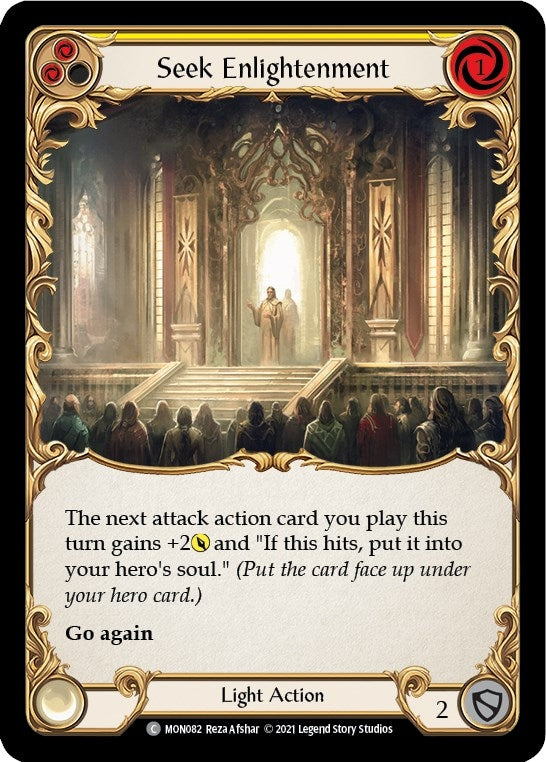 Image for Seek Enlightenment (Yellow) (MON082) (Monarch) - Flesh and Blood TCG