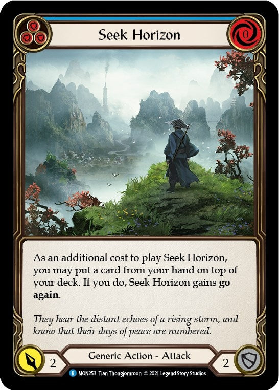 Image for Seek Horizon (Blue) (MON253) (Monarch) - Flesh and Blood TCG
