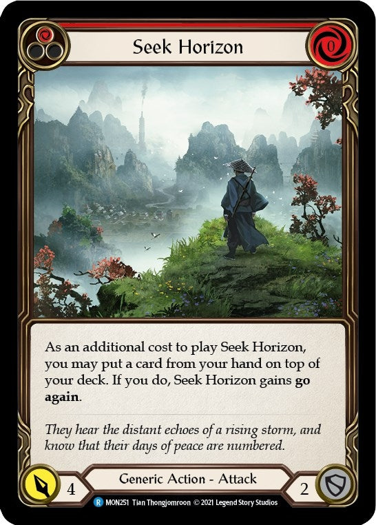 Image for Seek Horizon (Red) (MON251) (Monarch) - Flesh and Blood TCG