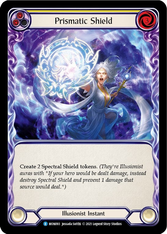 Image for Prismatic Shield (Yellow) (MON093) (Monarch) - Flesh and Blood TCG