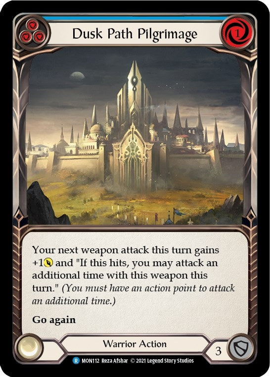 Image for Dusk Path Pilgrimage (Blue) (MON112) (Monarch) - Flesh and Blood TCG