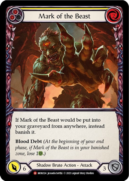 Image for Mark of the Beast (MON124) (Monarch) - Flesh and Blood TCG