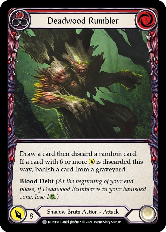 Image for Deadwood Rumbler (Red) (MON138) (Monarch) - Flesh and Blood TCG