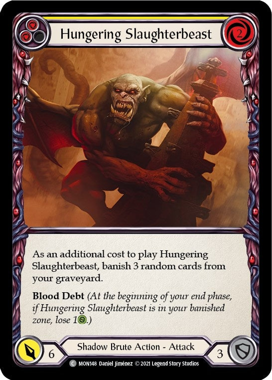 Hungering Slaughterbeast (Yellow) (MON148) (Monarch)