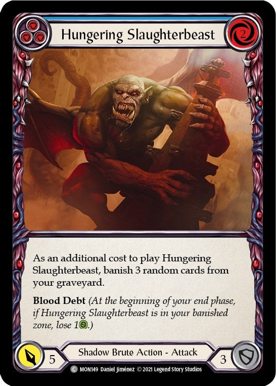 Hungering Slaughterbeast (Blue) (MON149) (Monarch)
