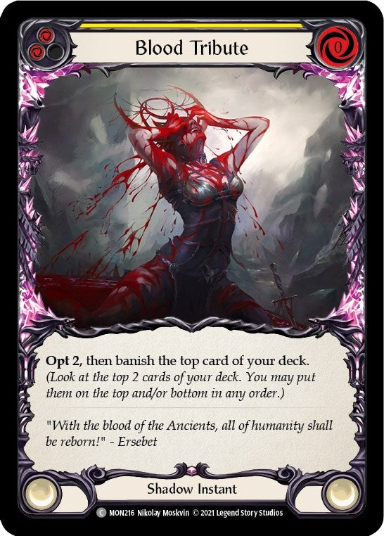 Blood Tribute (Yellow) (MON216) (Monarch)