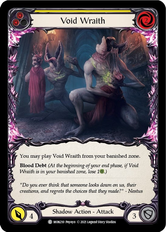 Image for Void Wraith (Yellow) (MON210) (Monarch) - Flesh and Blood TCG