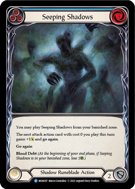 Seeping Shadows (Blue) (MON167) (Monarch)