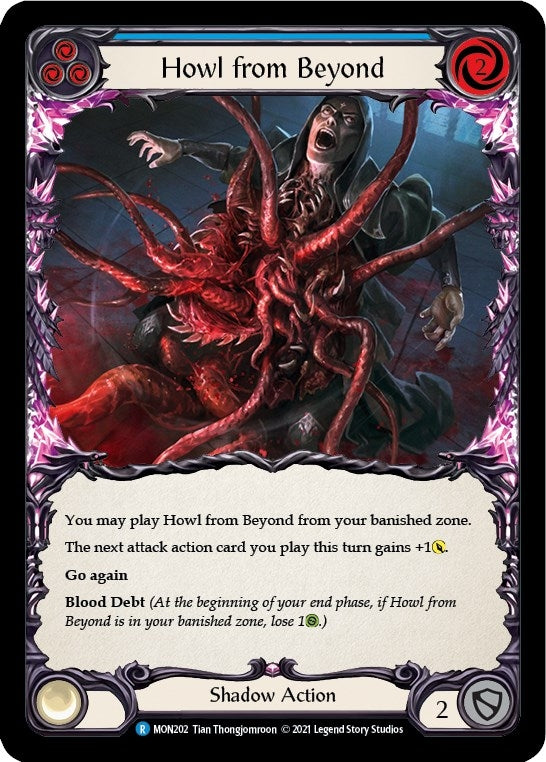 Image for Howl from Beyond (Blue) (MON202) (Monarch) - Flesh and Blood TCG