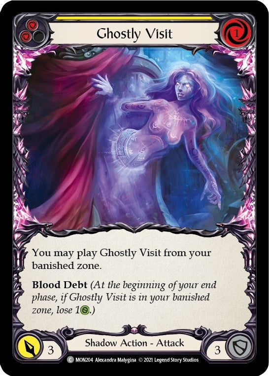 Image for Ghostly Visit (Yellow) (MON204) (Monarch) - Flesh and Blood TCG