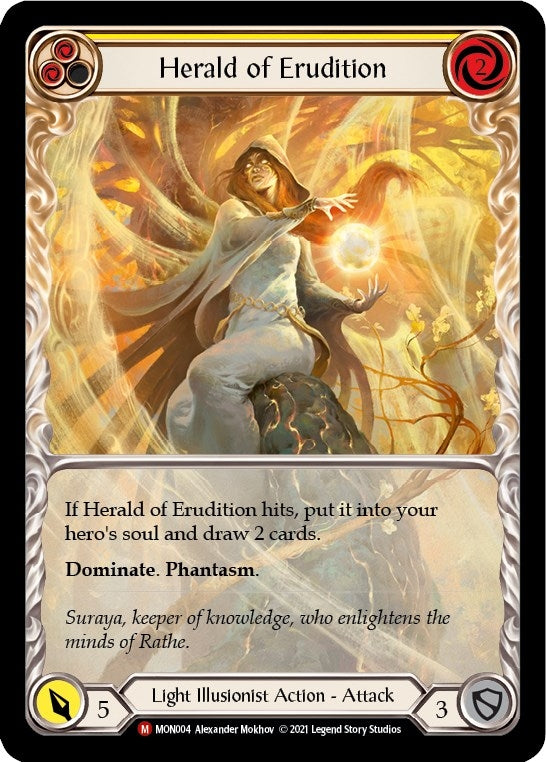 Image for Herald of Erudition (Extended Art) (MON004) (Monarch) - Flesh and Blood TCG