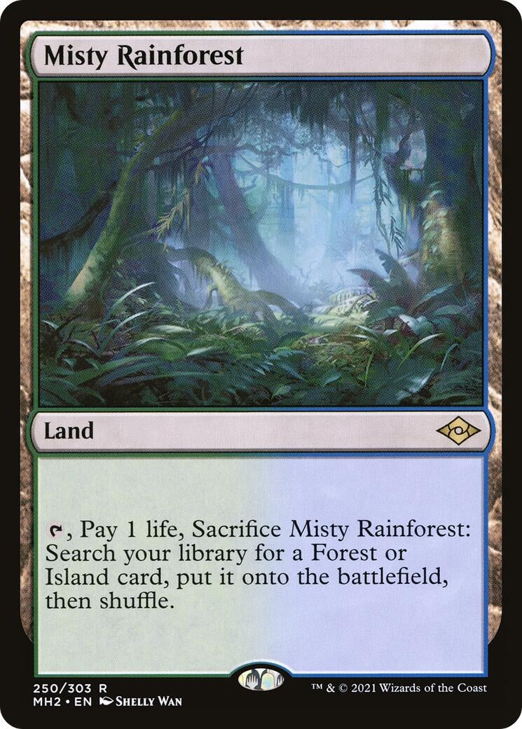 Image for Misty Rainforest (250) (Modern Horizons 2) - Magic: The Gathering
