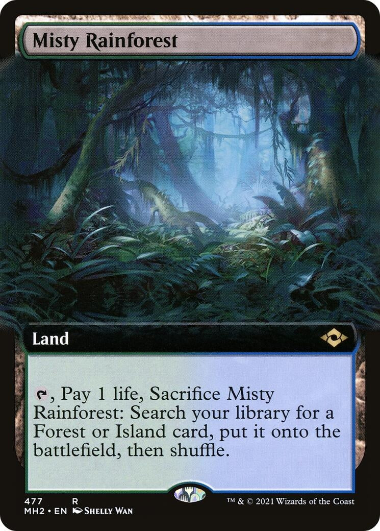Image for Misty Rainforest (Extended Art) (477) (Modern Horizons 2) - Magic: The Gathering