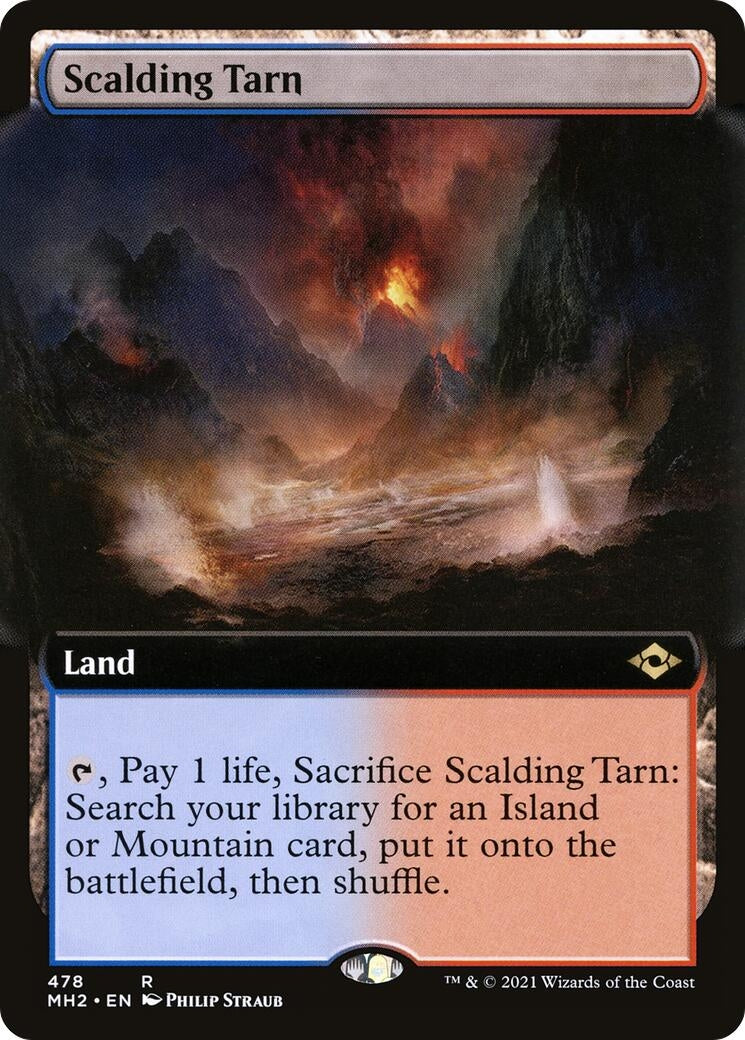 Image for Scalding Tarn (Extended Art) (478) (Modern Horizons 2) - Magic: The Gathering