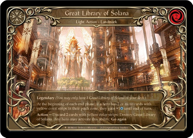Image for Great Library of Solana (MON000) (Monarch) - Flesh and Blood TCG