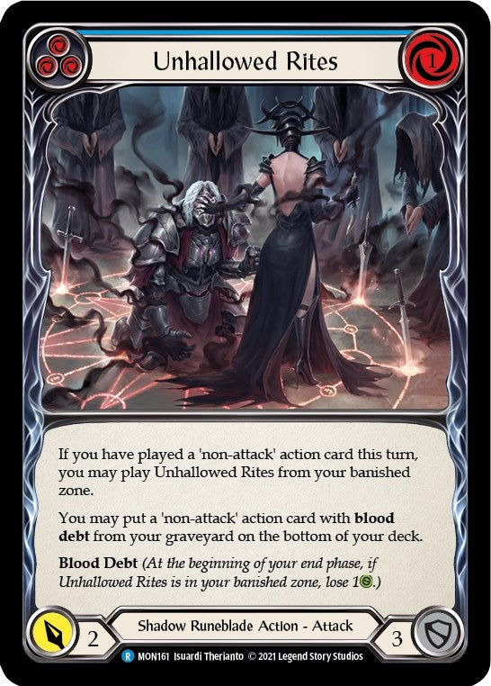Unhallowed Rites (Blue) (MON161) (Monarch)