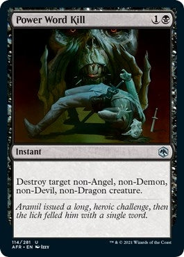 Image for Power Word Kill (114) (Adventures in the Forgotten Realms) - Magic: The Gathering
