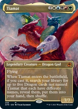 Image for Tiamat (Borderless) (298) (Adventures in the Forgotten Realms) - Magic: The Gathering