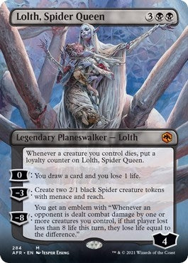 Image for Lolth, Spider Queen (Borderless) (284) (Adventures in the Forgotten Realms) - Magic: The Gathering