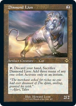 Image for Diamond Lion (Retro Frame) (Foil Etched) (427) (Modern Horizons 2) - Magic: The Gathering