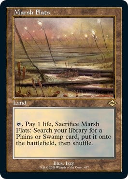 Image for Marsh Flats (Retro Frame) (Foil Etched) (437) (Modern Horizons 2) - Magic: The Gathering