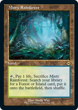 Image for Misty Rainforest (Retro Frame) (Foil Etched) (438) (Modern Horizons 2) - Magic: The Gathering