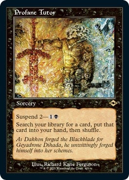 Image for Profane Tutor (Retro Frame) (Foil Etched) (401) (Modern Horizons 2) - Magic: The Gathering