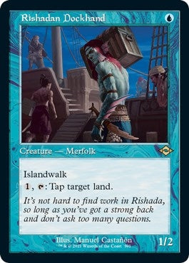 Image for Rishadan Dockhand (Retro Frame) (Foil Etched) (391) (Modern Horizons 2) - Magic: The Gathering