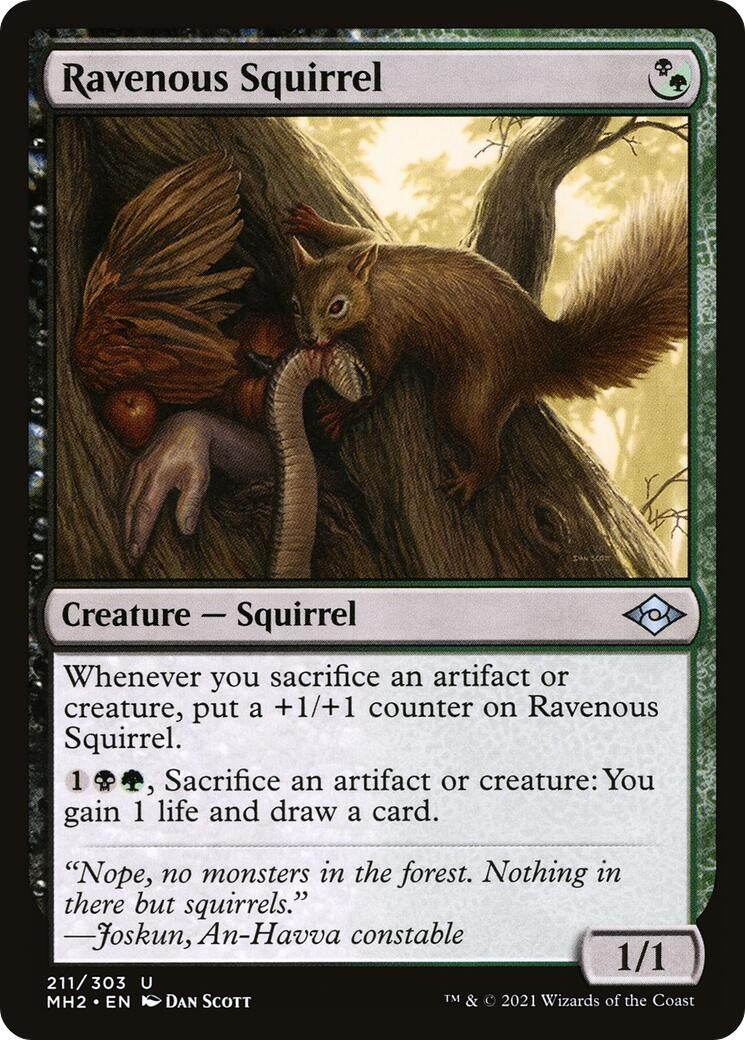 Ravenous Squirrel (211) (Modern Horizons 2)