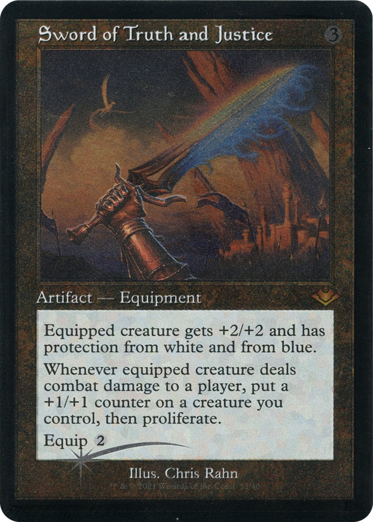 Sword of Truth and Justice (Retro Frame) (Foil Etched) (32) (Modern Horizons)